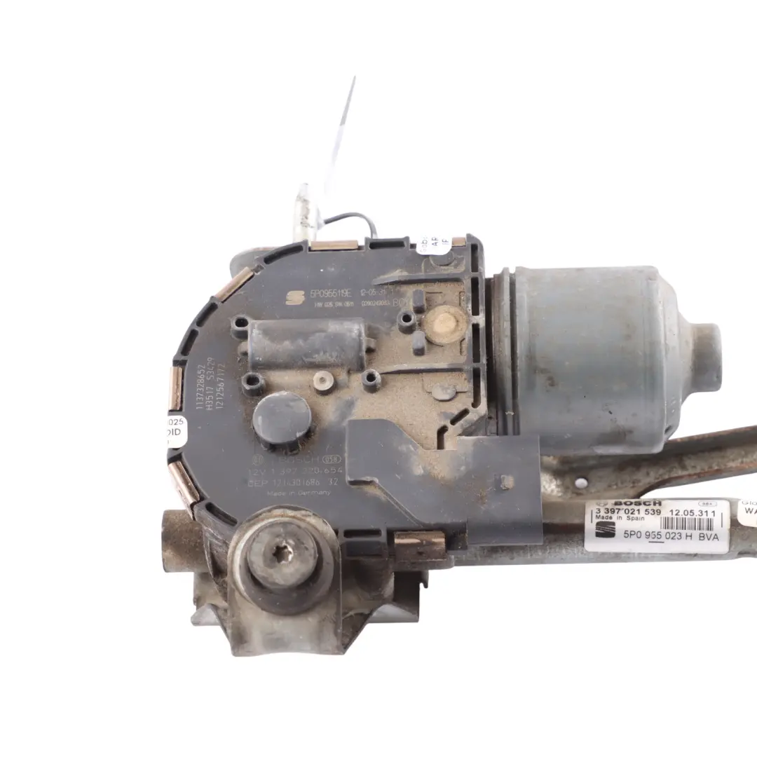 Windscreen Wiper Linkage Motor Actuator Front Left N/S to Seat Altea with Part number 5P0955023H Seat Altea Windscreen Wiper Linkage Motor Actuator Front Left N/S - SKU 5P0955023H - Part number 5P0955023H