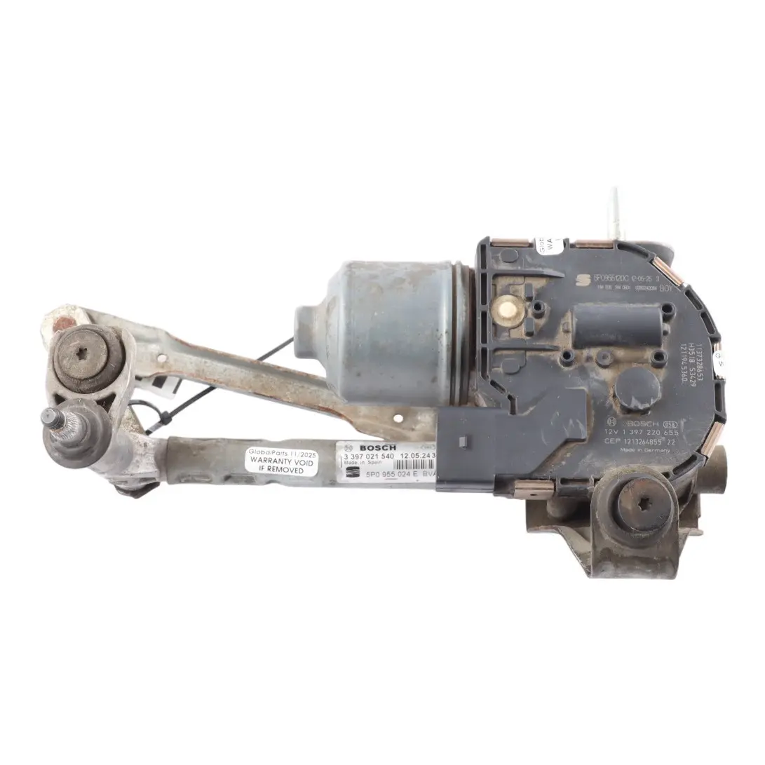 Seat Altea Windscreen Wiper Linkage Motor Actuator Front Right O/S 5P0955024E