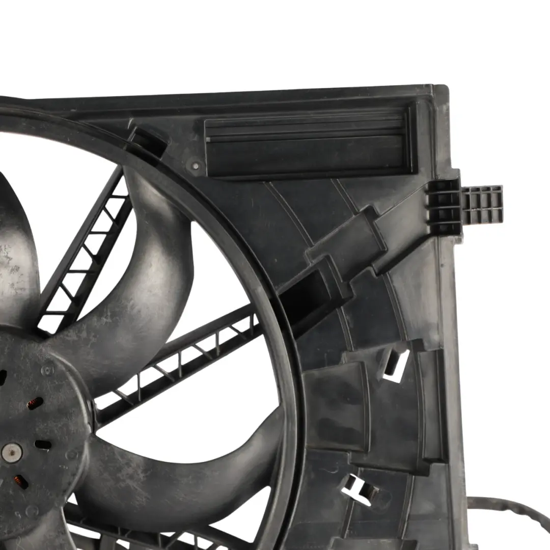 Coolant Fan Shroud Assembly Radiator Cooler to Audi A3 8V Engine with Part number 5Q0121205AF Audi A3 8V Engine Coolant Fan Shroud Assembly Radiator Cooler - SKU 5Q0121205AF - Part number 5Q0121205AF