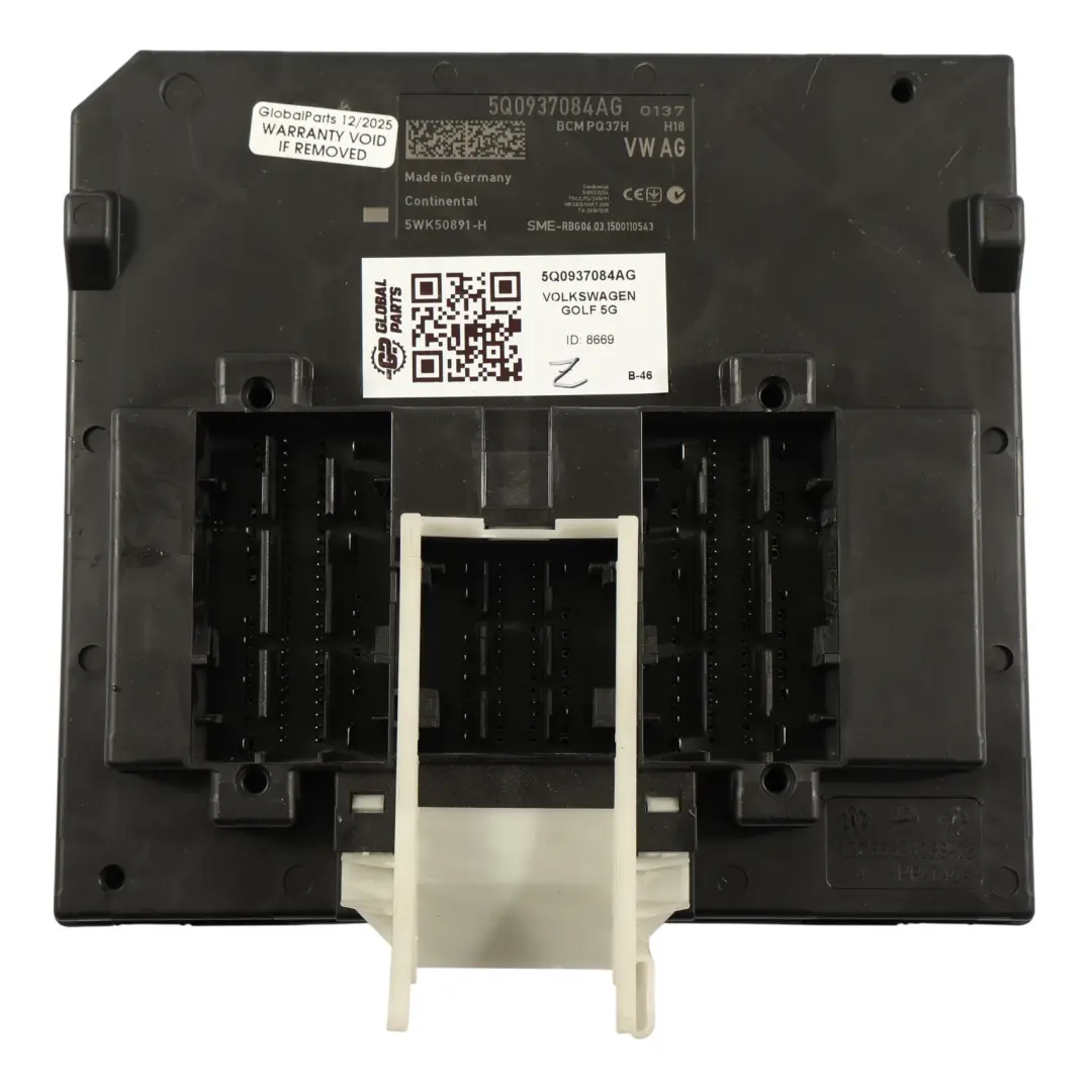 Volkswagen Golf MK7 Audi A3 8V Body Control Comfort Unit Module BCM - SKU 5Q0937084AG - Part number 5Q0937084AG