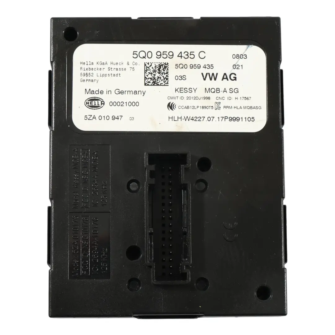 Audi A3 8V VW Golf Mk7 Module Kessy Unité Commande D'Entrée Sans Clé - SKU 5Q0959435C - Numéro de pièce 5Q0959435C