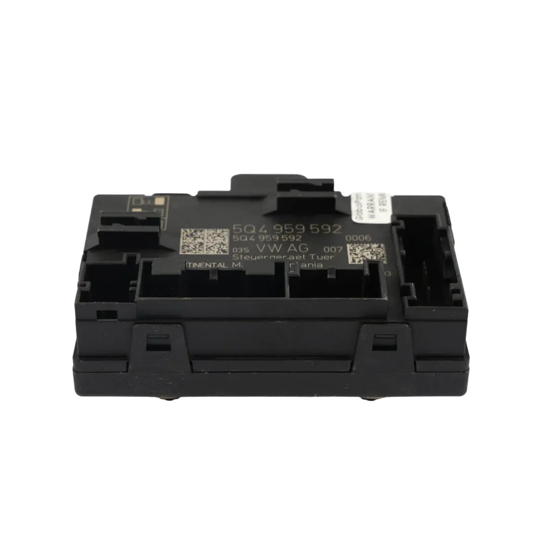 Mk3 Türmodul Steuergerät Beifahrerseite Tür für Seat Leon mit Teilenummer 5Q4959592 Seat Leon Mk3 Türmodul Steuergerät Beifahrerseite Tür - SKU 5Q4959592 - Teilenummer 5Q4959592
