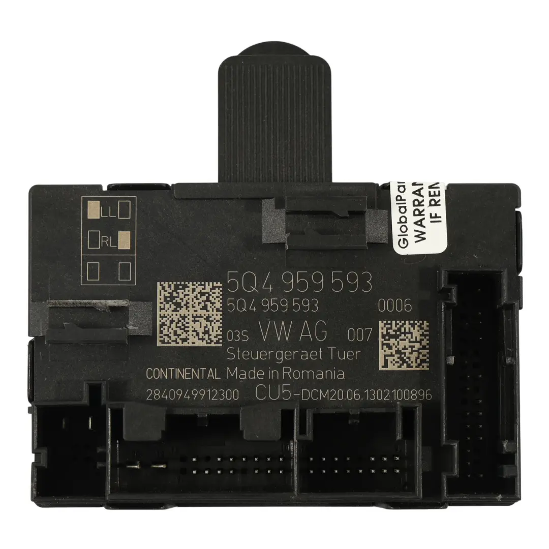 Seat Leon Mk3 5F Module Commande Porte Avant Côté Conducteur - SKU 5Q4959593 - Numéro de pièce 5Q4959593