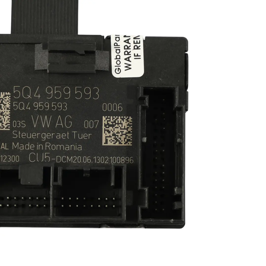 Seat Leon Mk3 5F Tür Modul Steuergerät Vorne Fahrer Seite Tür - SKU 5Q4959593 - Teilenummer 5Q4959593