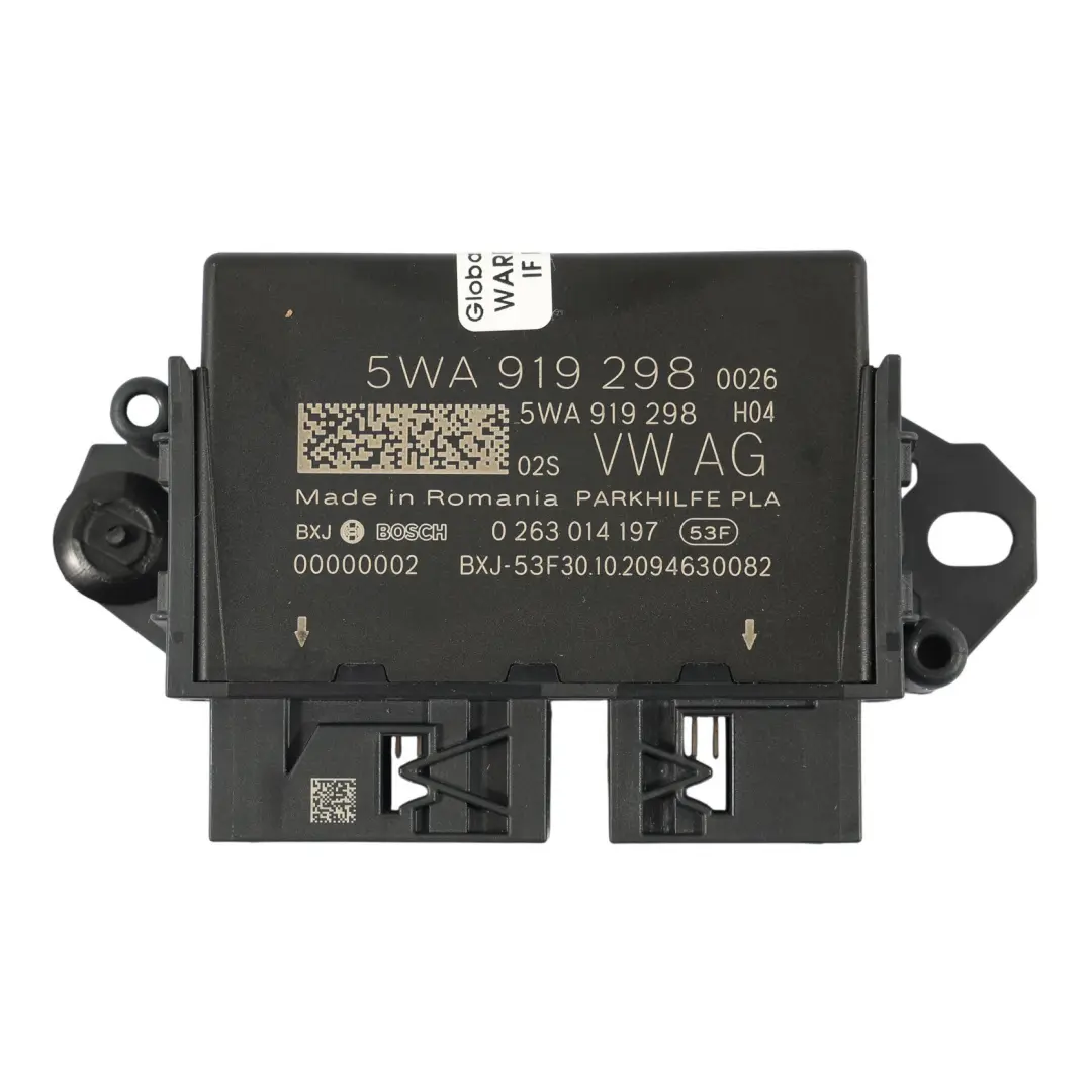 Audi S3 8Y PDC Parking Distance Assist Sensor Module Control Unit - SKU 5WA919298 - Part number 5WA919298