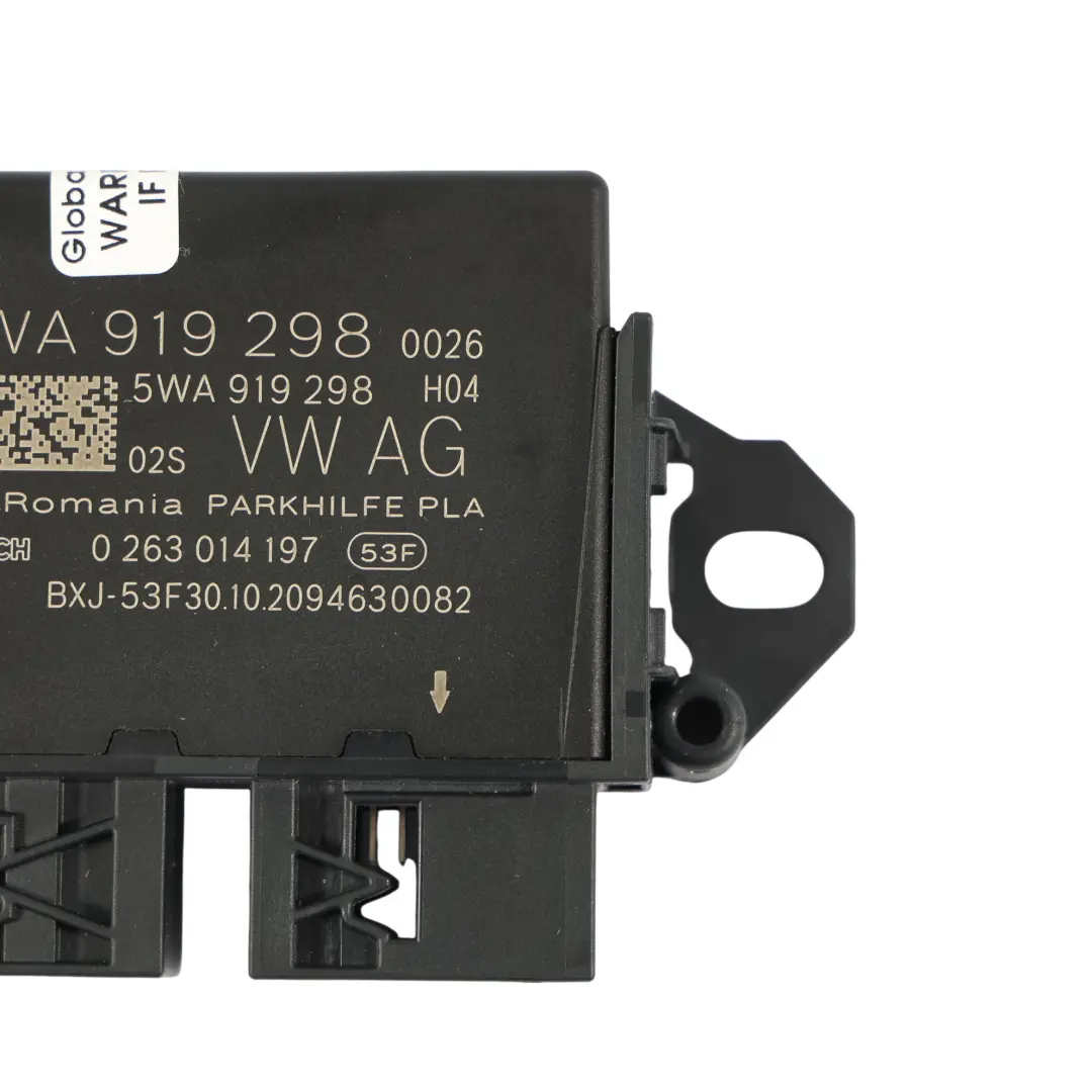 8Y Module De Commande Du Capteur D'Aide Au Stationnement PDC pour Audi S3 à propos du numéro de pièce 5WA919298 Audi S3 8Y Module De Commande Du Capteur D'Aide Au Stationnement PDC - SKU 5WA919298 - Numéro de pièce 5WA919298