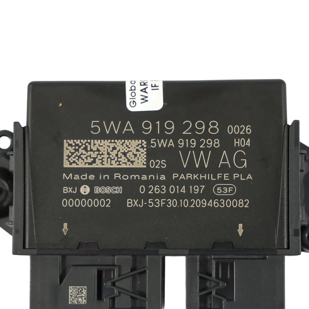Audi S3 8Y PDC Parking Distance Assist Sensor Module Control Unit - SKU 5WA919298 - Part number 5WA919298