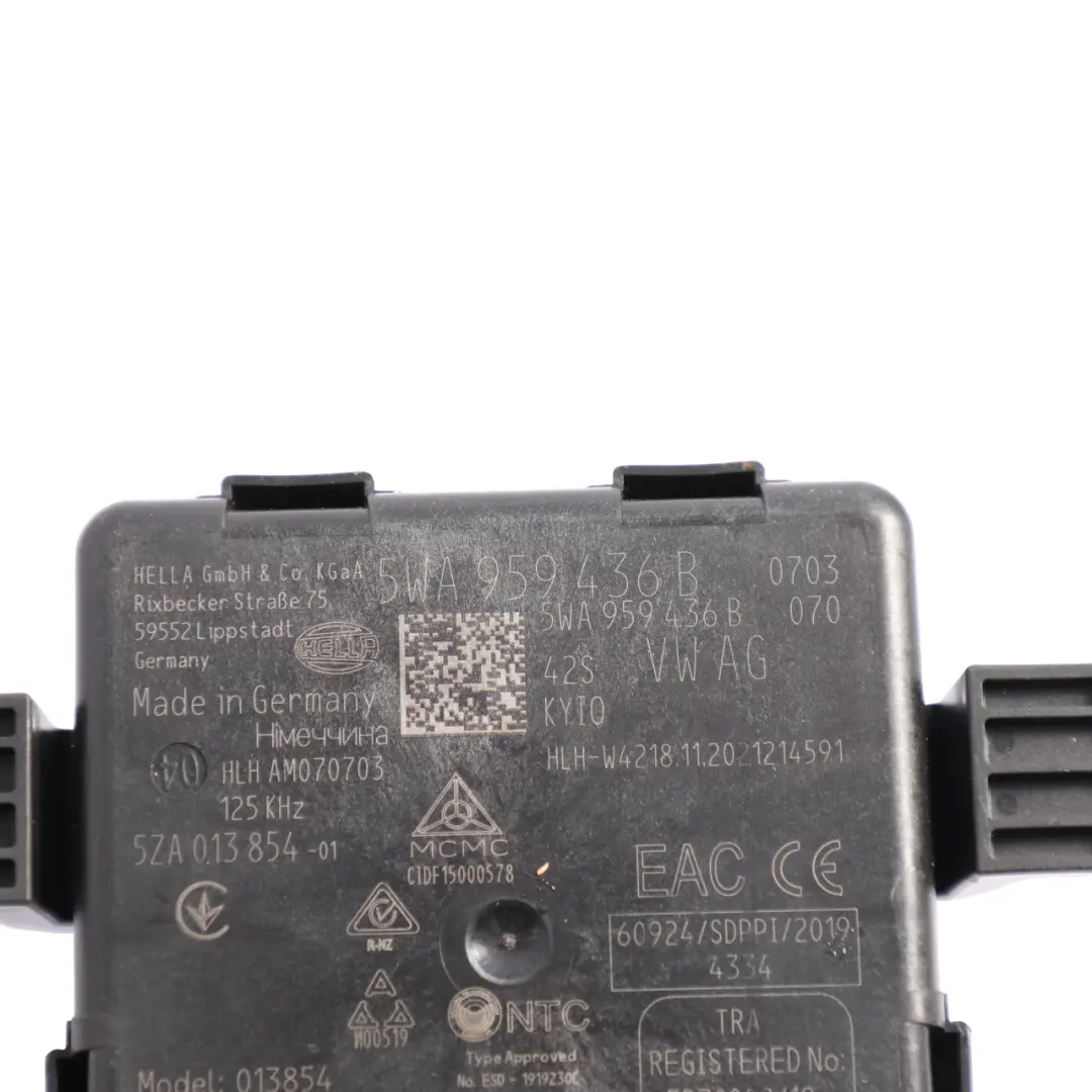 Audi A3 8Y Volkswagen Golf Mk8 Keyless Entry Module Control Unit ECU - SKU 5WA959436B - Part number 5WA959436B