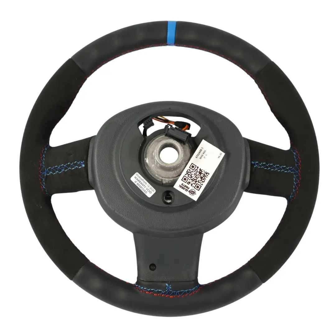 NEU Schwarz Leder / Alcantara Sport Lenkrad Multifunktion für Mini Cooper R50 R52 mit Teilenummer 6762458 Mini Cooper R50 R52 NEU Schwarz Leder / Alcantara Sport Lenkrad Multifunktion - SKU 6762458-1 - Teilenummer 6762458