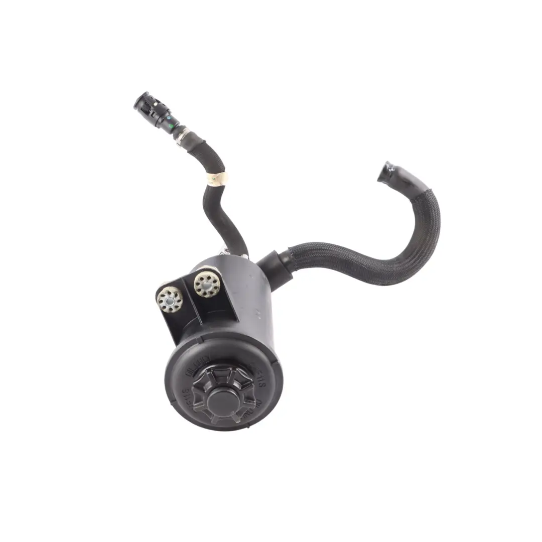 Steering Oil Carrier Fluid Reservoir Tank to BMW E60 E61 E63 E64 E70 LCI with Part number 6763458 BMW E60 E61 E63 E64 E70 LCI Steering Oil Carrier Fluid Reservoir Tank - SKU 6763458-2 - Part number 6763458