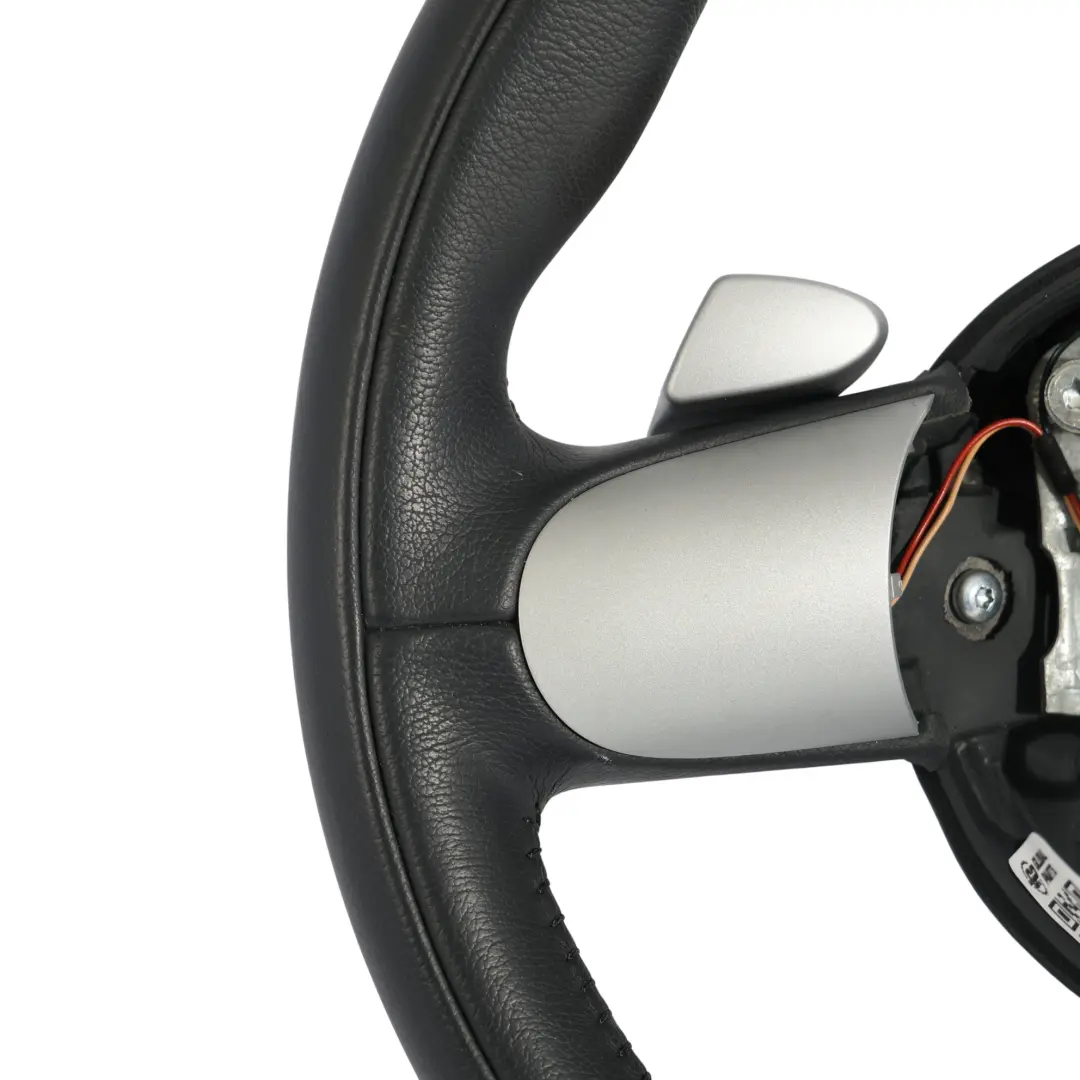 Leather 3 Spoke Steering Wheel Steptronic to Mini Cooper R50 R52 R53 Sports with Part number 6765660 Mini Cooper R50 R52 R53 Sports Leather 3 Spoke Steering Wheel Steptronic - SKU 6765660 - Part number 6765660