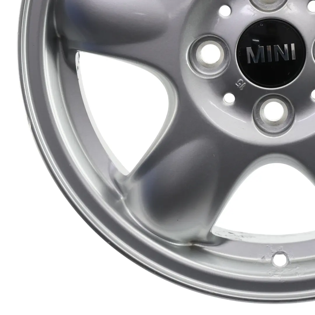 Mini Cooper R50 R56 Jantes Alu Alliage Argent 15" etoile Spooler 100 - SKU 6768498-1 - Numéro de pièce 6768498