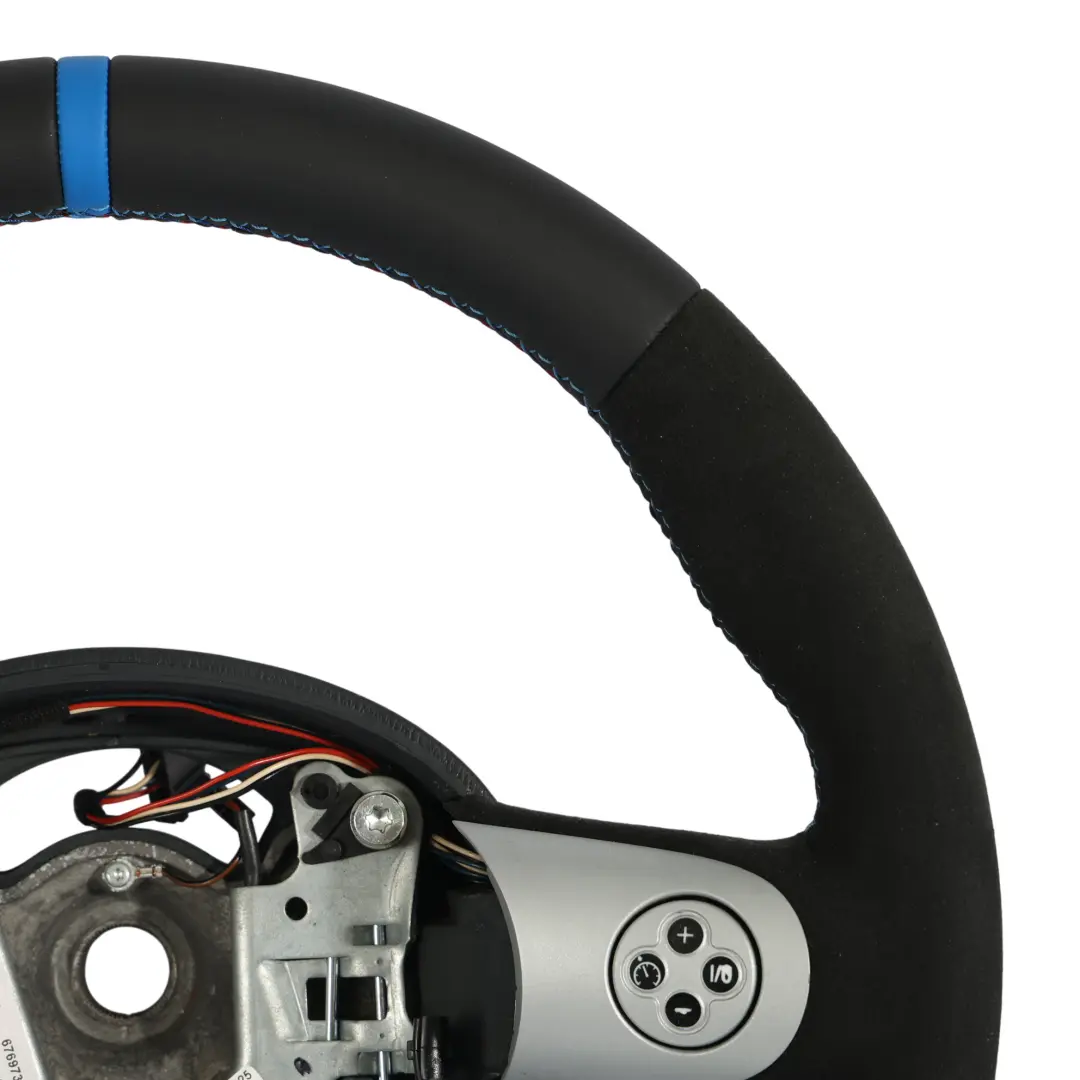 Steering Wheel NEW Black Leather Alcantara Sport to Mini Cooper R50 R52 R53 with Part number 6769733 Mini Cooper R50 R52 R53 Steering Wheel NEW Black Leather Alcantara Sport - SKU 6769733-2 - Part number 6769733