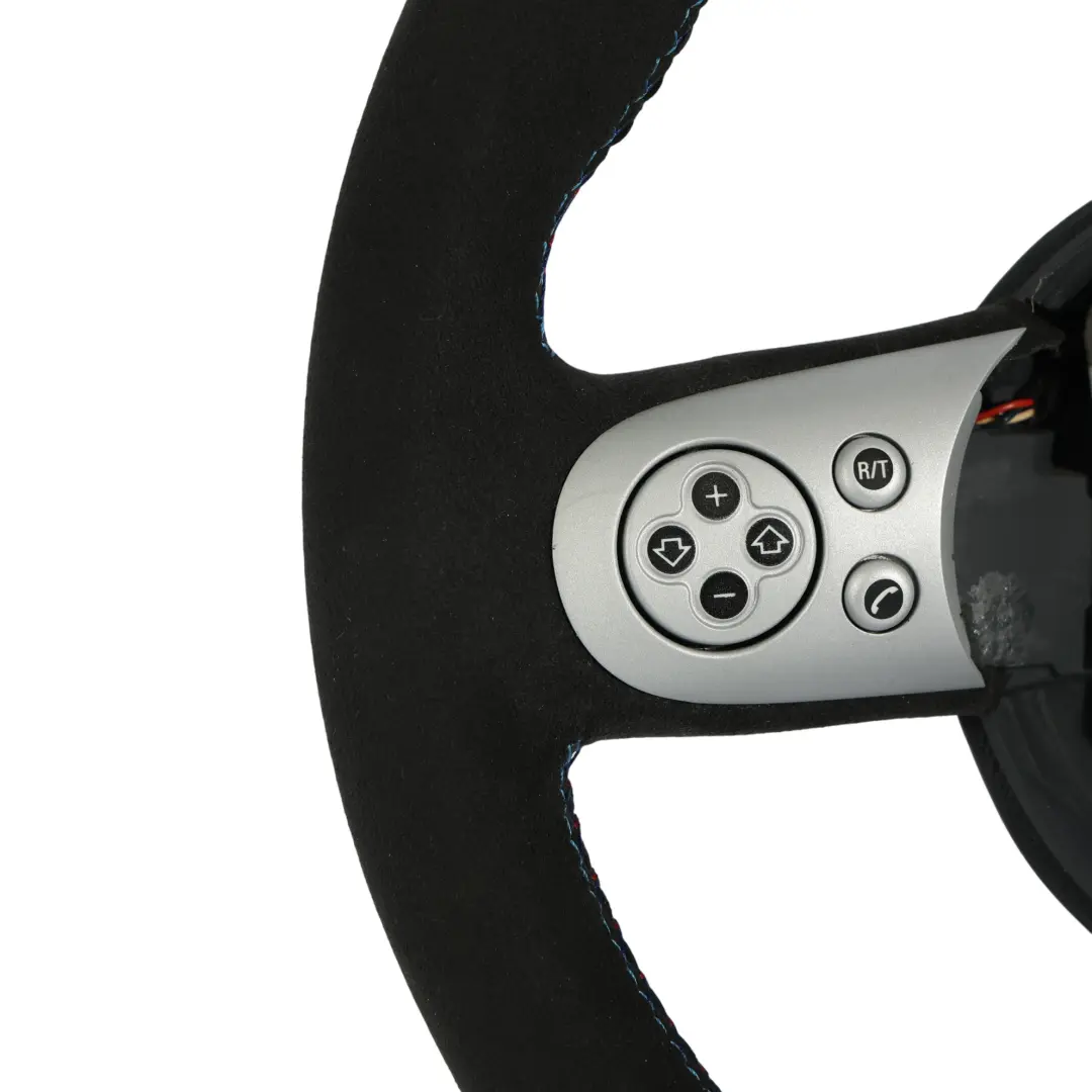 Lenkrad NEU Schwarz Leder Alcantara Sport für Mini Cooper R50 R52 R53 mit Teilenummer 6769733 Mini Cooper R50 R52 R53 Lenkrad NEU Schwarz Leder Alcantara Sport - SKU 6769733-2 - Teilenummer 6769733