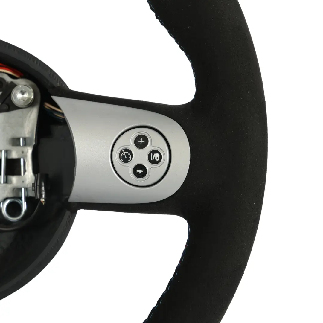 Volant NEUF Cuir Noir Alcantara Sport pour Mini Cooper R50 R52 R53 à propos du numéro de pièce 6769733 Mini Cooper R50 R52 R53 Volant NEUF Cuir Noir Alcantara Sport - SKU 6769733-2 - Numéro de pièce 6769733