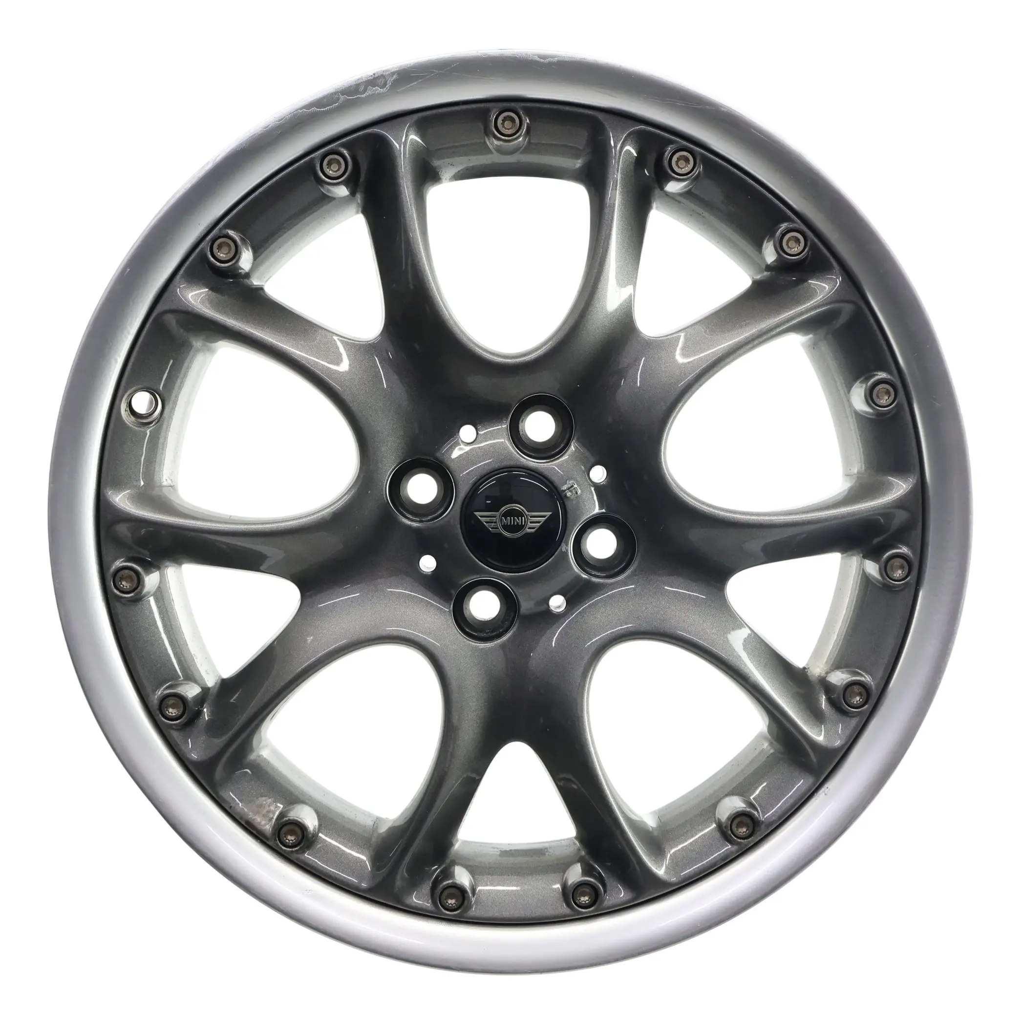 Mini Cooper R50 R56 Jante En Alliage Argenté 17" 7J ET:48 À Rayons Croisés 98