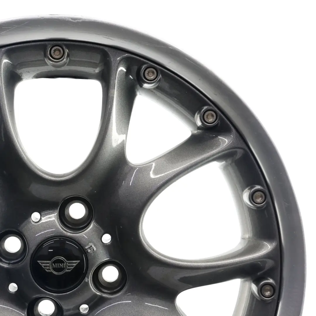 Mini Cooper R50 R56 Cerchio Ruota Lega Argento 17" 7J ET:48 Web Cross Spoke 98 - SKU 6775686-8 - Numero di parte 6775686