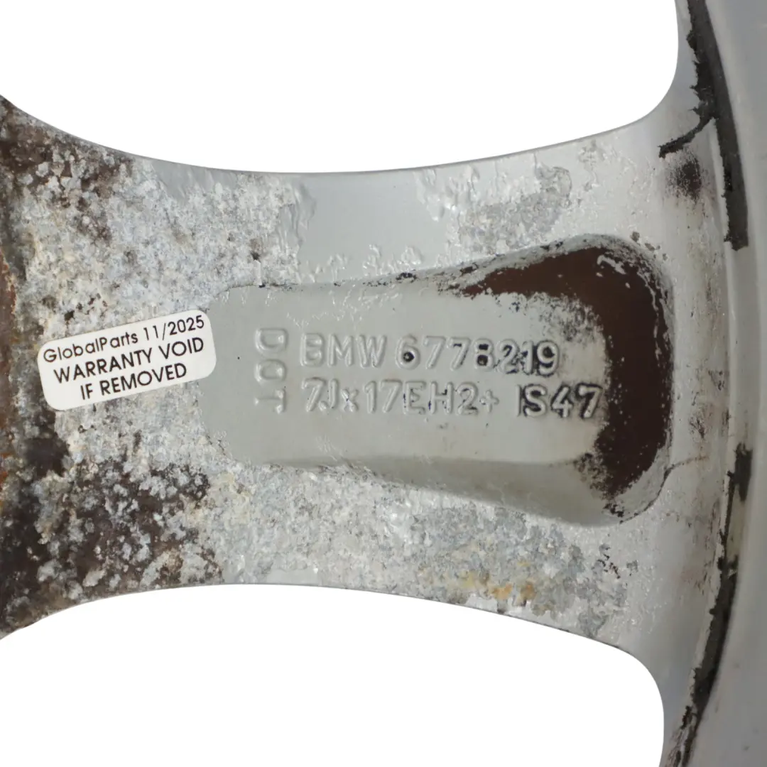 BMW E81 E82 E87 E88 Leichtmetallfelge Silber 17" 7J ET:47 - SKU 6778219-13 - Teilenummer 6778219