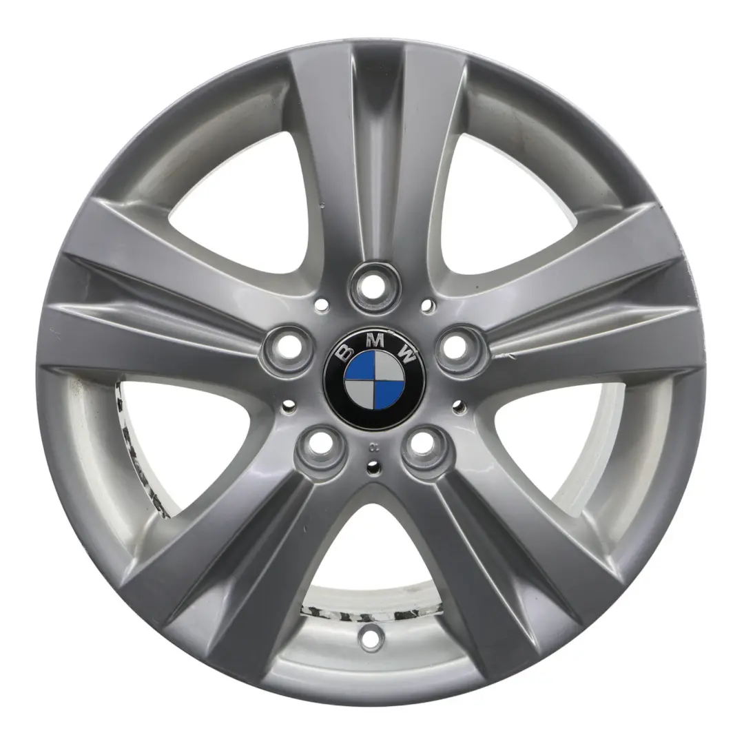 Alloy Rim 16" 7J ET:44 Double Spoke 222 to BMW E81 E87 E88 Silver Wheel with Part number 6779696 BMW E81 E87 E88 Silver Wheel Alloy Rim 16" 7J ET:44 Double Spoke 222 - SKU 6779696-7 - Part number 6779696