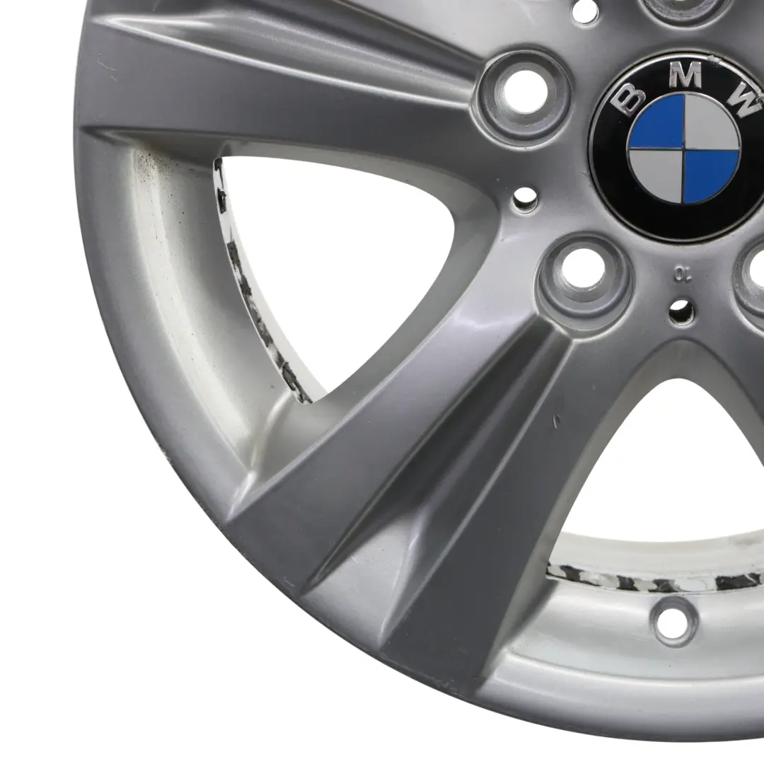 BMW E81 E87 E88 Jante argentée en alliage 16" 7J ET:44 Double Spoke 222 - SKU 6779696-7 - Numéro de pièce 6779696