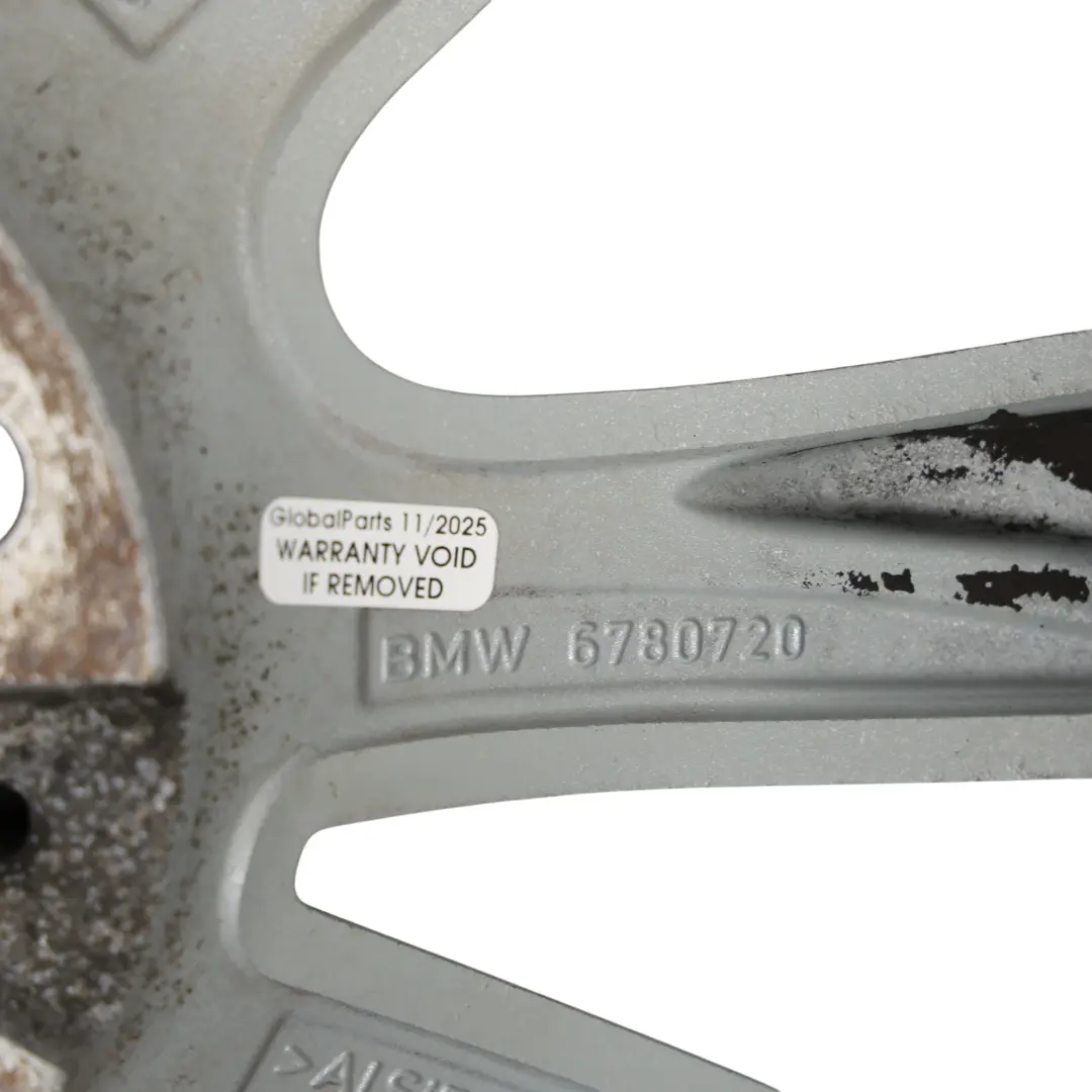 BMW F10 F11 F12 Silver Alloy Wheel Rim 17" V Spoke 236 8J ET:30 - SKU 6780720-2 - Part number 6780720