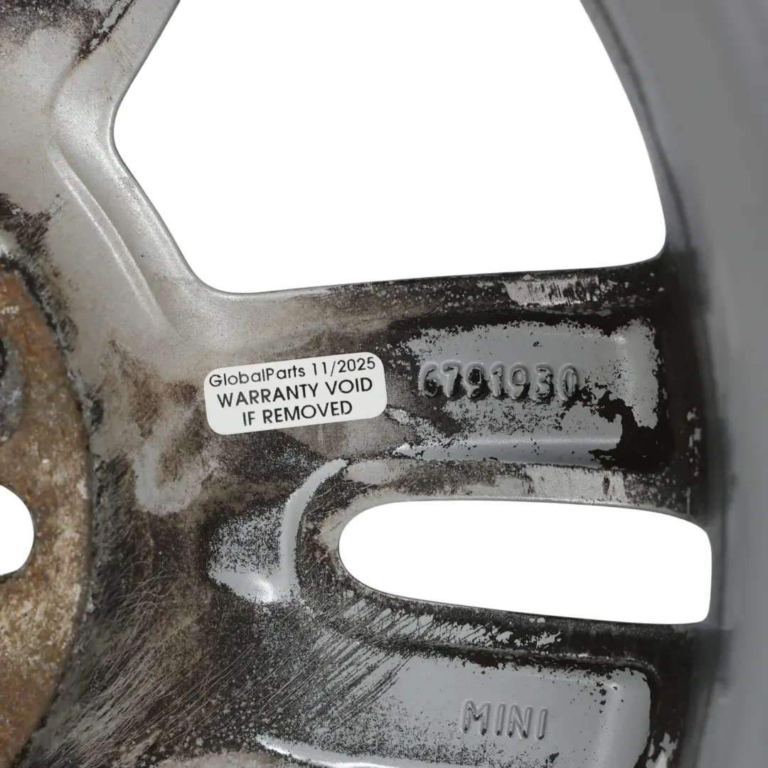 Mini Cooper R55 R56 Silver Wheel Alloy Rim 15" ET:45 5,5J 5-Star Twin Spoke 118 - SKU 6791930-4 - Part number 6791930