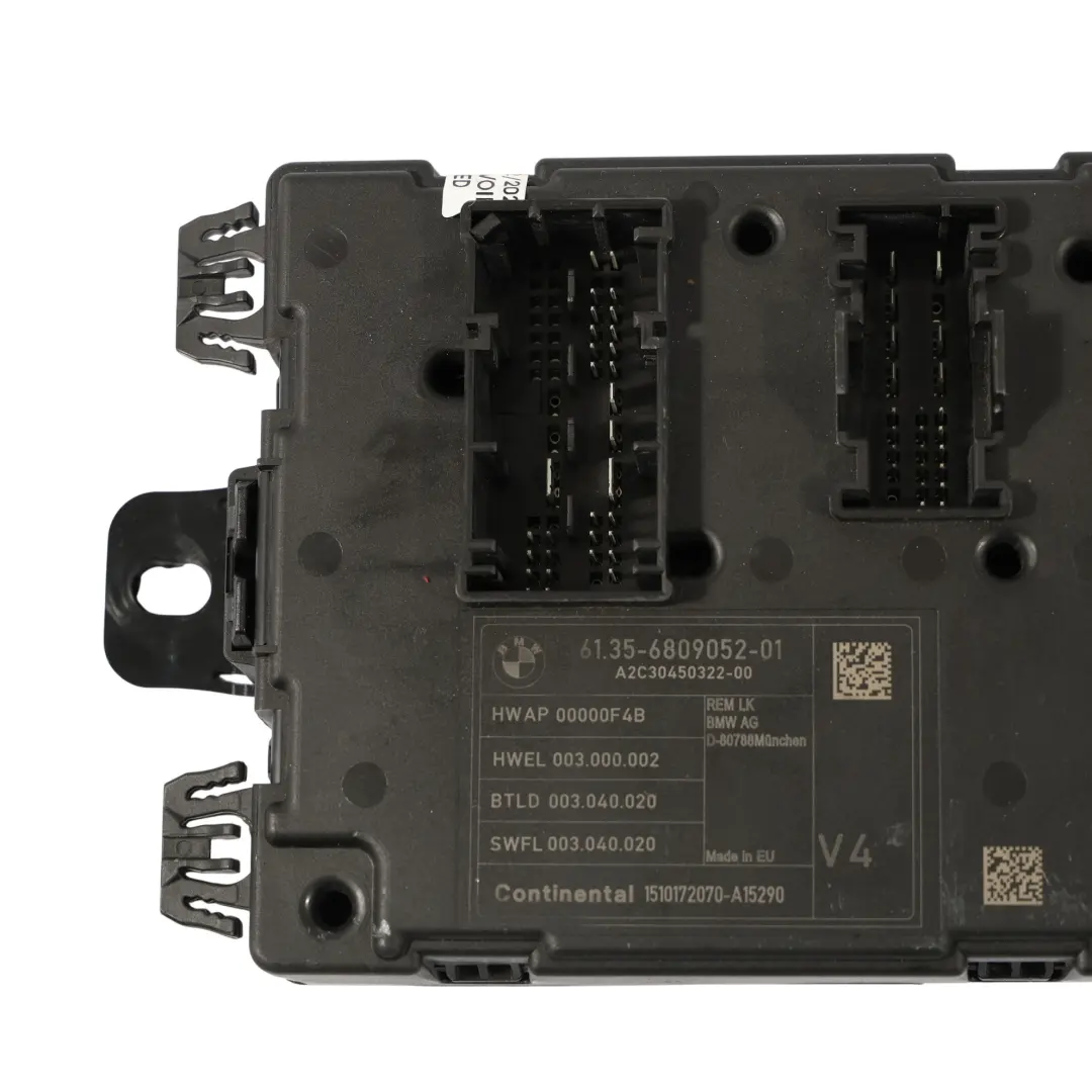 BMW F20 F21 F30 F31 F32 Rear Body Control Unit Module REM - SKU 6809052 - Part number 6809052