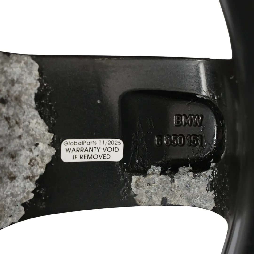 BMW F20 F21 F22 Schwarz Alu Felge Alufelge 17" 7,5J Sternspeiche 379 - SKU 6850151-4 - Teilenummer 6850151