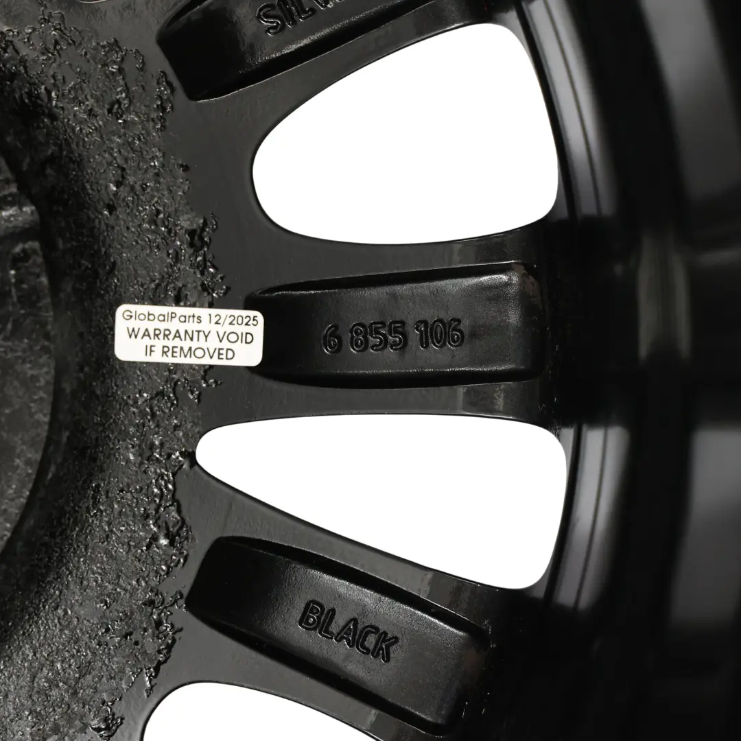 Mini Cooper One F55 F56 Black Wheel Alloy Rim 16" 6,5J Victory Spoke 495 ET:54 - SKU 6855106-3 - Part number 6855106