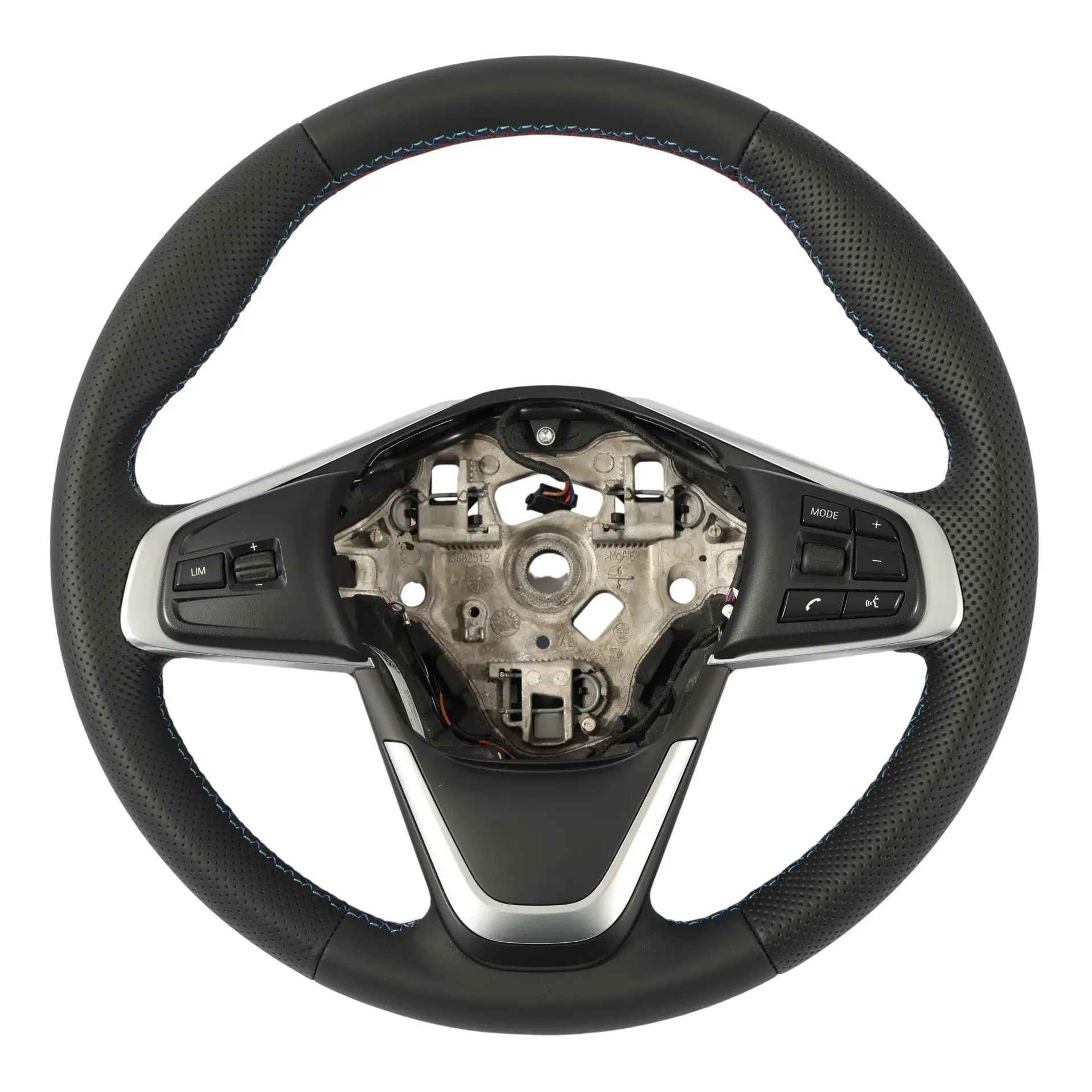 BMW F45 F46 X1 F48 X2 F39 NEW Black Leather Sport Steering Wheel M-tricolored