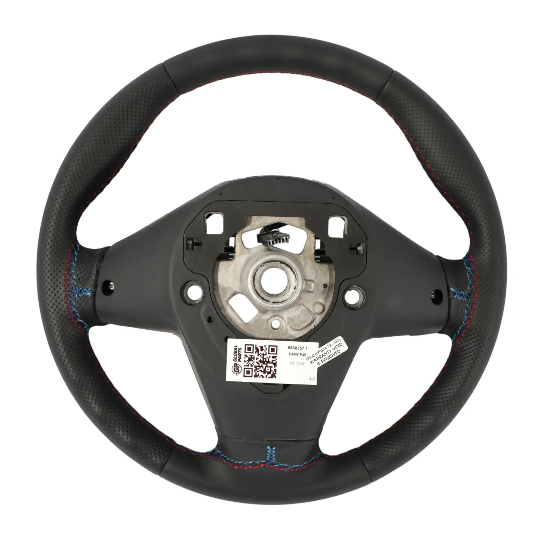 Leather Sport Steering Wheel M-tricolored to BMW F45 F46 X1 F48 X2 F39 NEW Black with Part number 6860357 BMW F45 F46 X1 F48 X2 F39 NEW Black Leather Sport Steering Wheel M-tricolored - SKU 6860357-1 - Part number 6860357