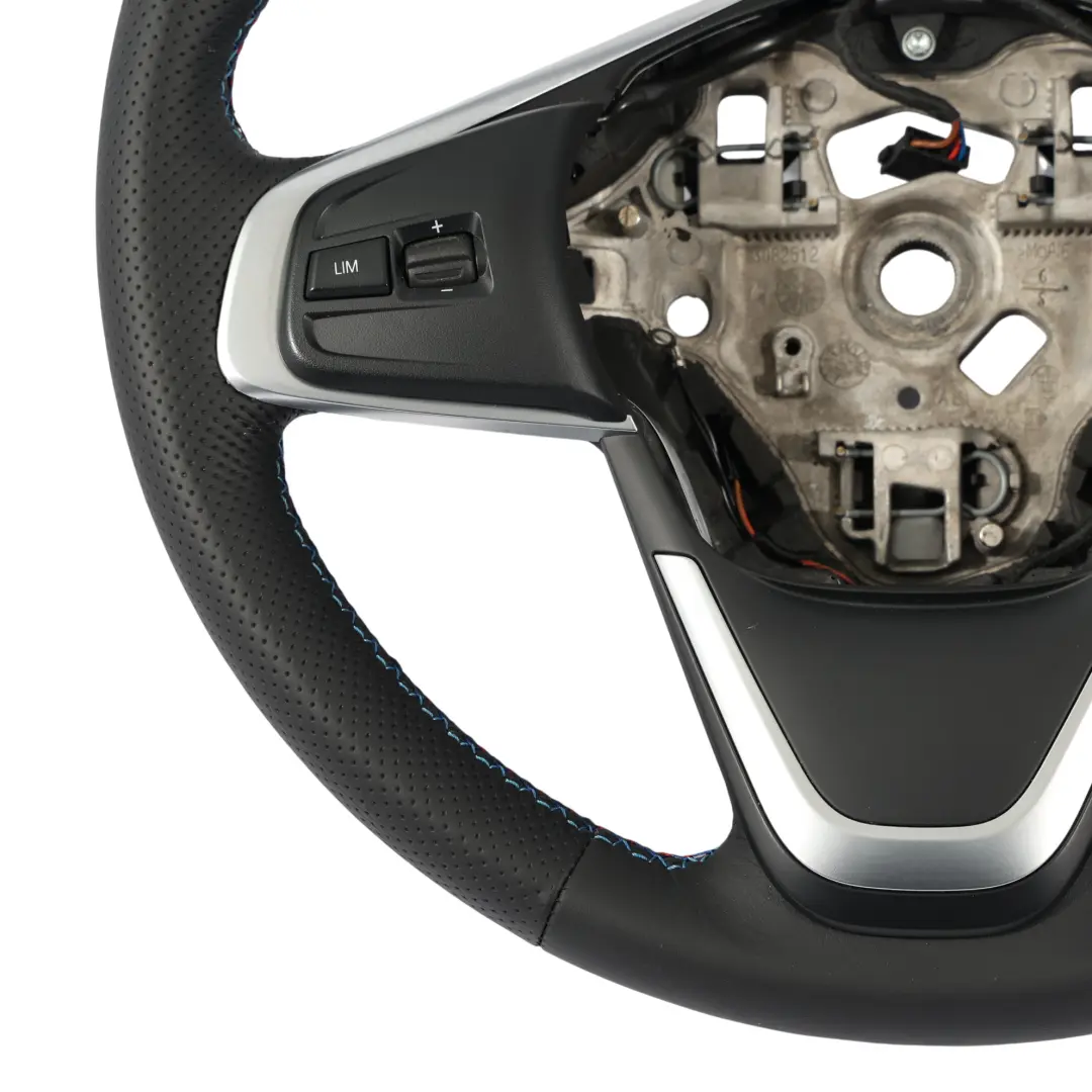 Leather Sport Steering Wheel M-tricolored to BMW F45 F46 X1 F48 X2 F39 NEW Black with Part number 6860357 BMW F45 F46 X1 F48 X2 F39 NEW Black Leather Sport Steering Wheel M-tricolored - SKU 6860357-1 - Part number 6860357