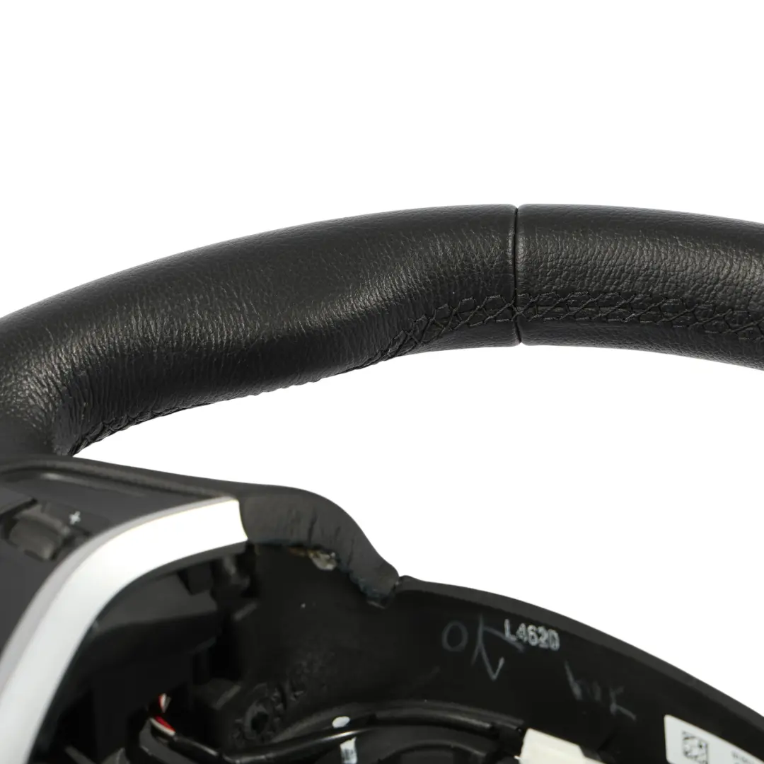 Leather Steering Wheel Sport Line Black Threads to BMW F20 F21 F22 F30 F31 F32 F34 with Part number 6863346 BMW F20 F21 F22 F30 F31 F32 F34 Leather Steering Wheel Sport Line Black Threads - SKU 6863346 - Part number 6863346