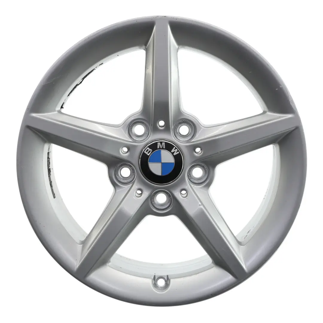 BMW F20 F21 F22 F23 Silver Wheel Alloy Rim 16" ET:40 7J Star Spoke 654 - SKU 6866302-1 - Part number 6866302