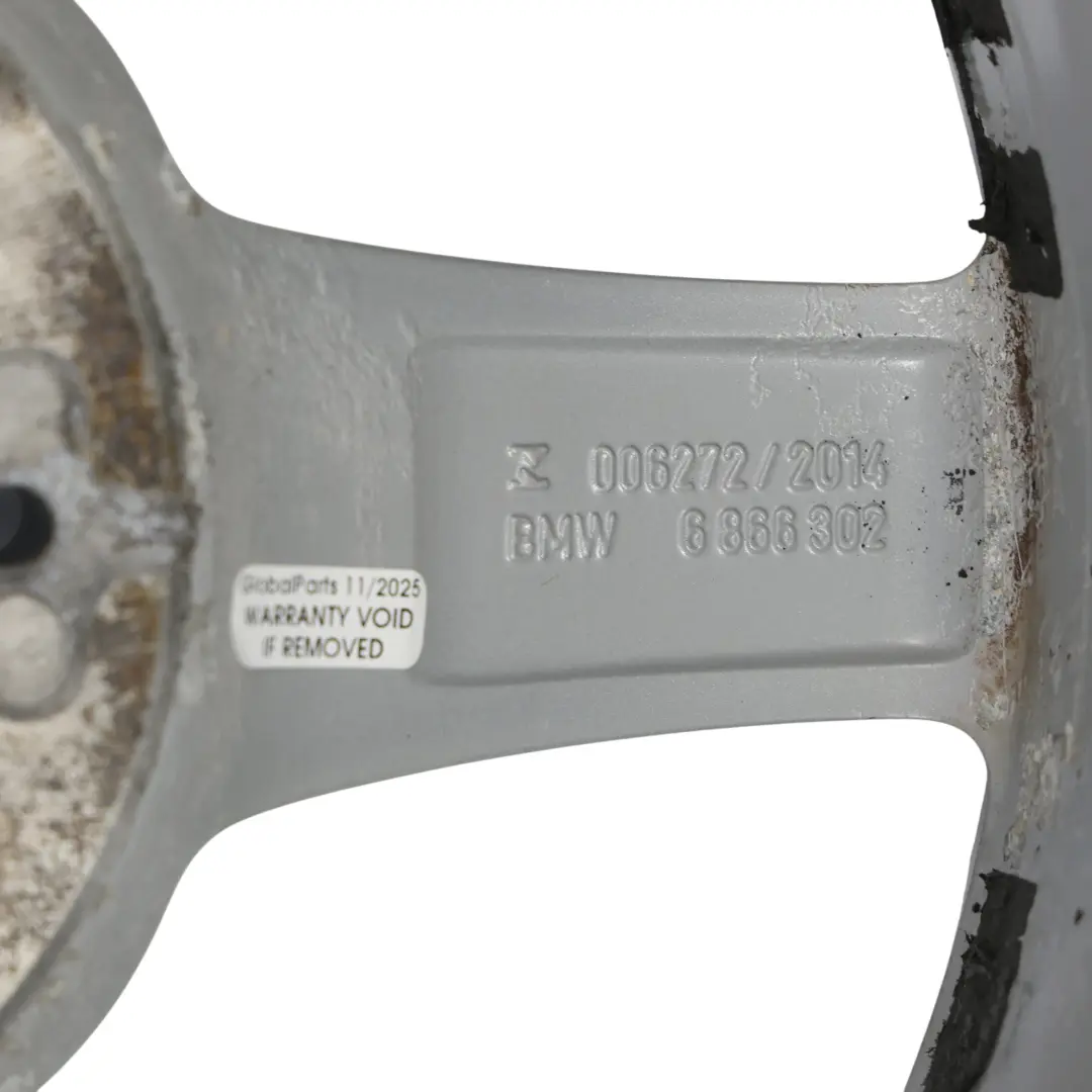 BMW F20 F21 F22 F23 Silver Wheel Alloy Rim 16" ET:40 7J Star Spoke 654 - SKU 6866302-1 - Part number 6866302