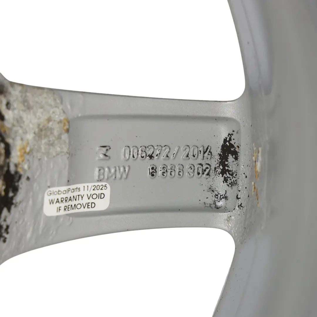 Llanta Aleacion Plateada 16" 7J ET:40 Star Spoke 654 para BMW F20 F21 F22 F23 con número de pieza 6866302 BMW F20 F21 F22 F23 Llanta Aleacion Plateada 16" 7J ET:40 Star Spoke 654 - SKU 6866302-2 - Número de pieza 6866302