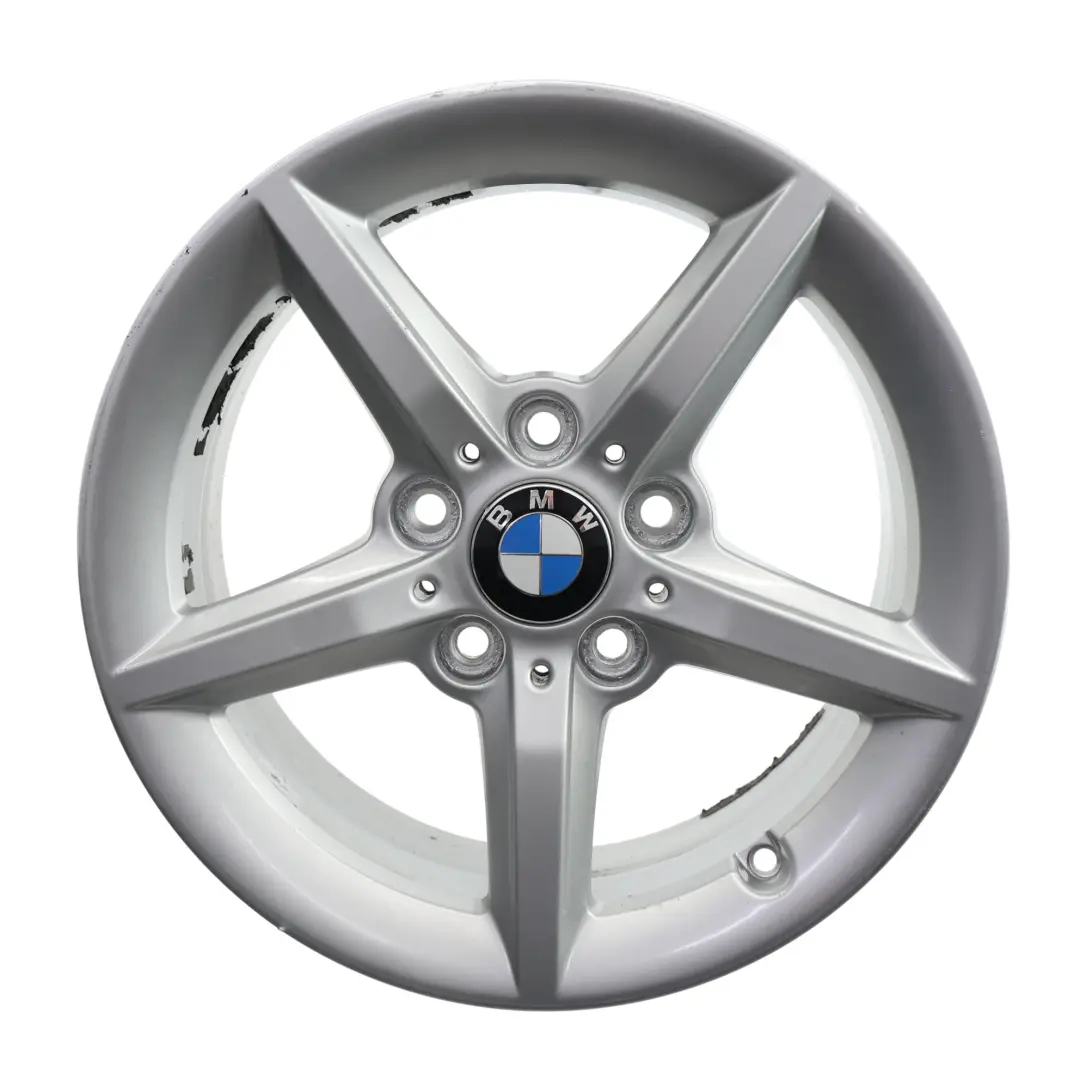 Alloy Rim 16" ET:40 7J Star Spoke 654 to BMW F20 F21 F22 F23 Silver Wheel with Part number 6866302 BMW F20 F21 F22 F23 Silver Wheel Alloy Rim 16" ET:40 7J Star Spoke 654 - SKU 6866302-4 - Part number 6866302
