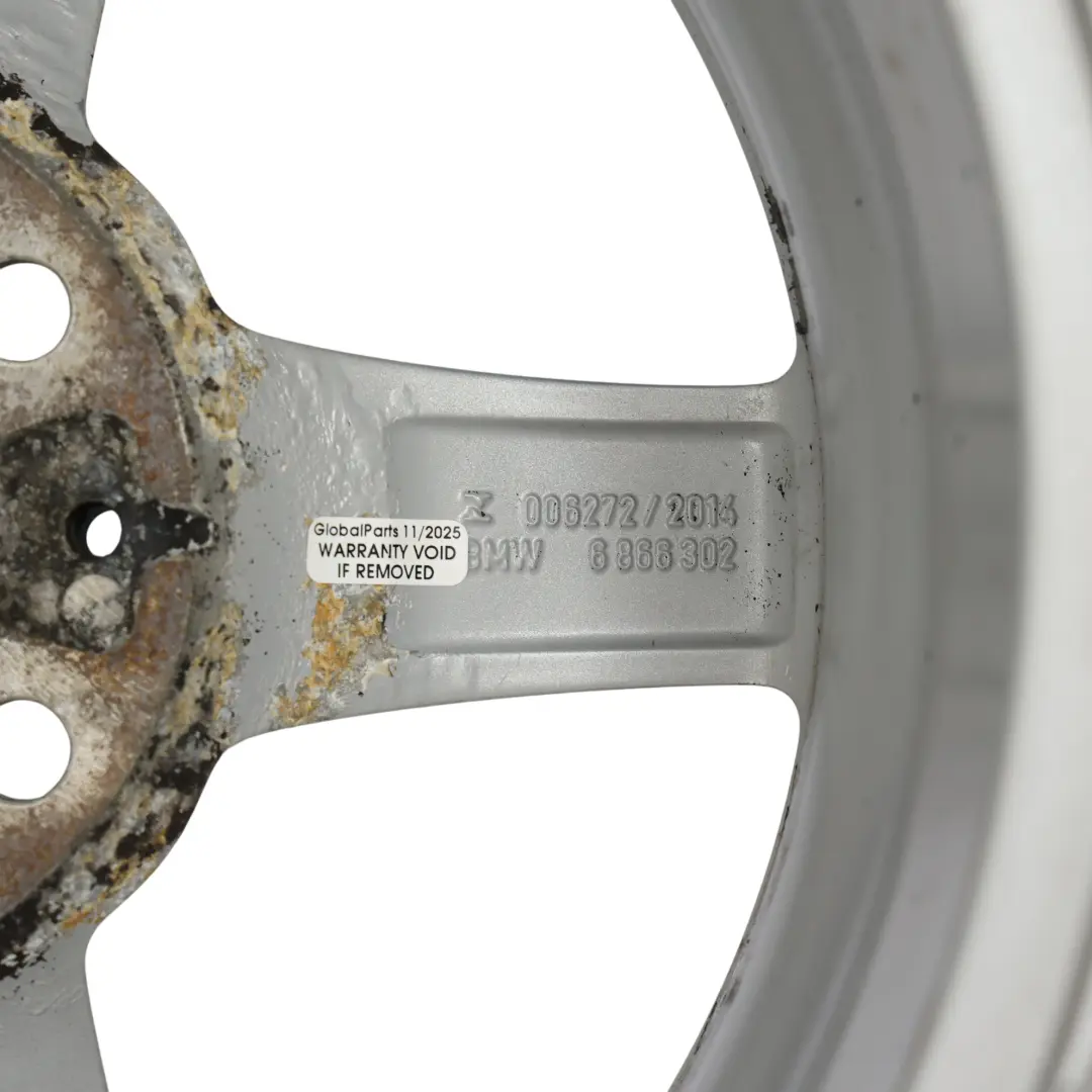 Alloy Rim 16" ET:40 7J Star Spoke 654 to BMW F20 F21 F22 F23 Silver Wheel with Part number 6866302 BMW F20 F21 F22 F23 Silver Wheel Alloy Rim 16" ET:40 7J Star Spoke 654 - SKU 6866302-4 - Part number 6866302