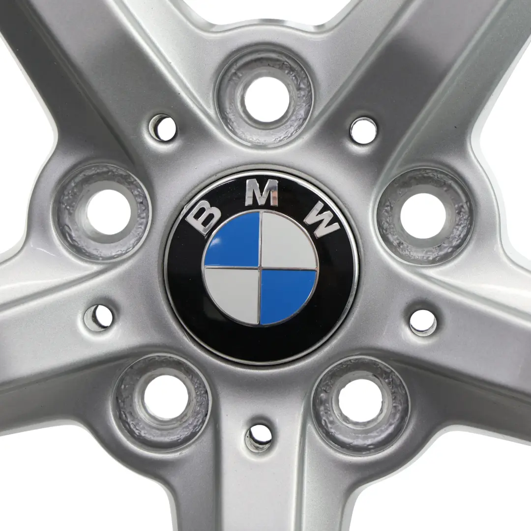 Alloy Rim 16" ET:40 7J Star Spoke 654 to BMW F20 F21 F22 F23 Silver Wheel with Part number 6866302 BMW F20 F21 F22 F23 Silver Wheel Alloy Rim 16" ET:40 7J Star Spoke 654 - SKU 6866302-4 - Part number 6866302