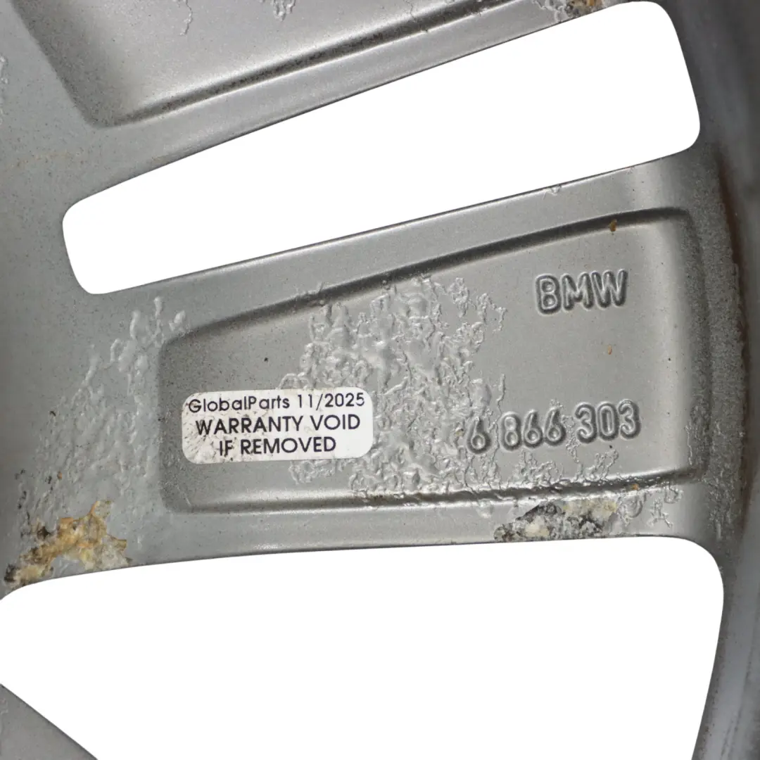 BMW F20 F21 F22 F23 Wheel Rim Alloy Silver 17" ET:43 7,5J Double Spoke 655 - SKU 6866303-7 - Part number 6866303