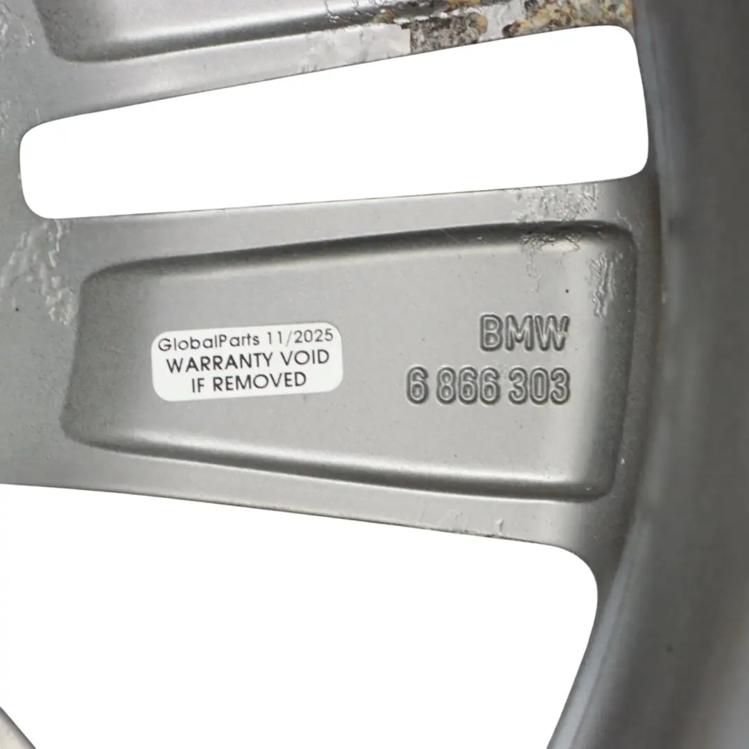 BMW F20 F21 F22 F23 Wheel Alloy Rim Silver 17" ET:43 7,5J Double Spoke 655 - SKU 6866303-8 - Part number 6866303