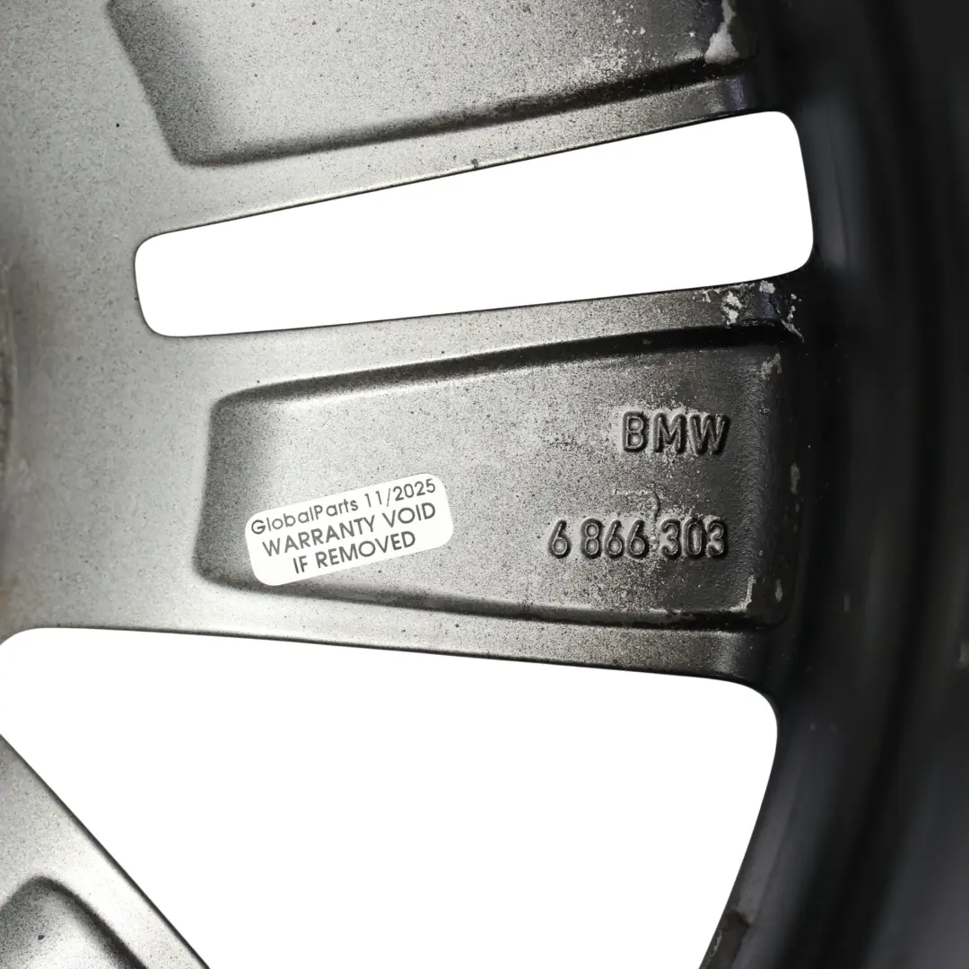 BMW F20 F21 F22 F23 Llanta De Aleación Negra 17" ET:43 7,5J Doble Radio 655 - SKU 6866303-9 - Número de pieza 6866303