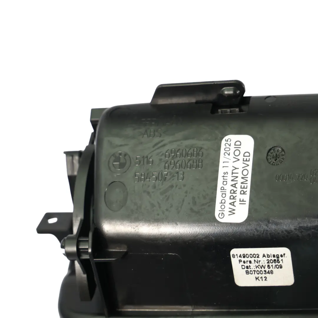 BMW E92 E93 Cenicero Trasero Consola Central Cenicero Trim Plata Titan 6960686 - SKU 6960674-2 - Número de pieza 6960674