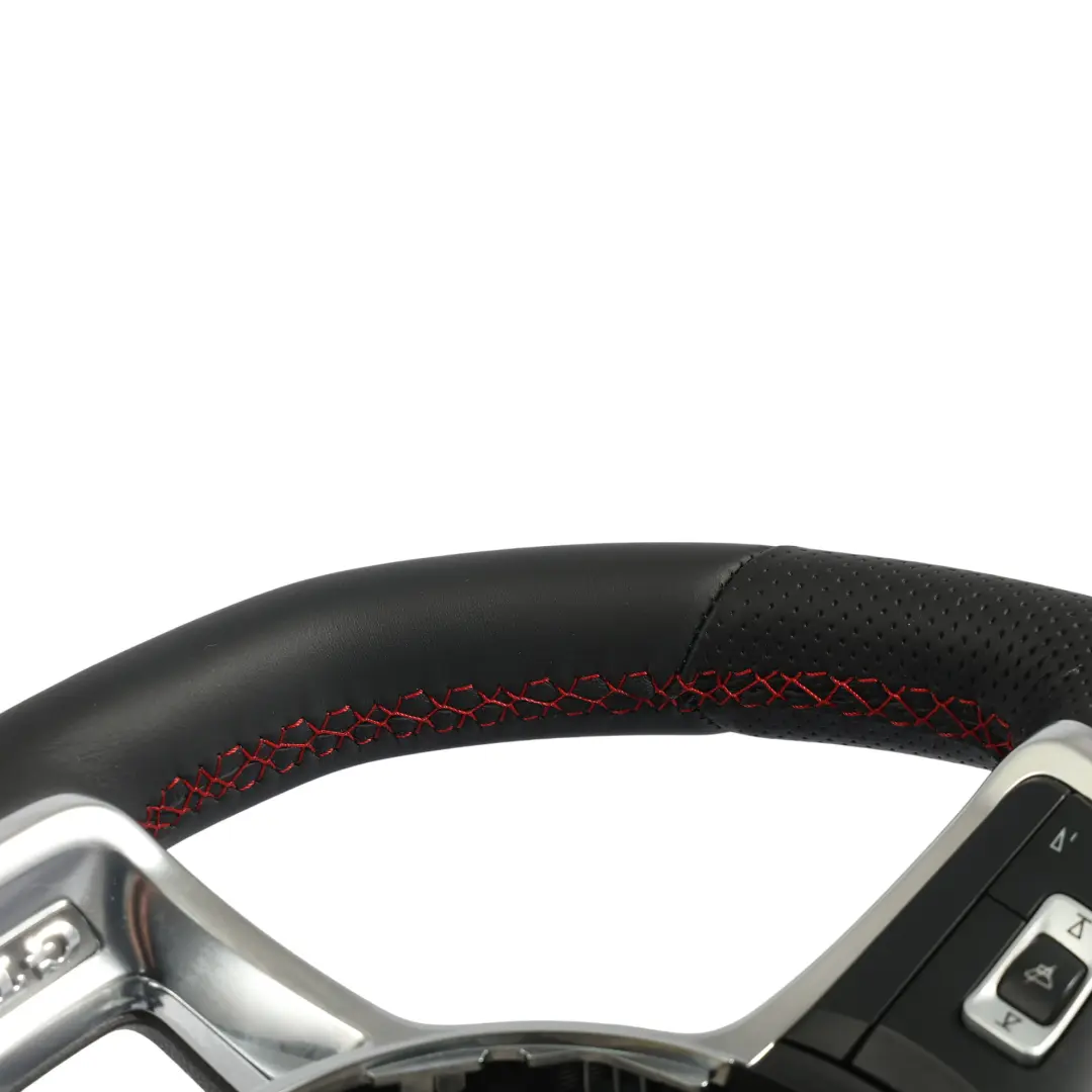 Lenkrad NEU Schwarz Leder Flachboden für VW Polo 6R 6C GTI mit Teilenummer 6C0419091M VW Polo 6R 6C GTI Lenkrad NEU Schwarz Leder Flachboden - SKU 6C0419091M-1 - Teilenummer 6C0419091M