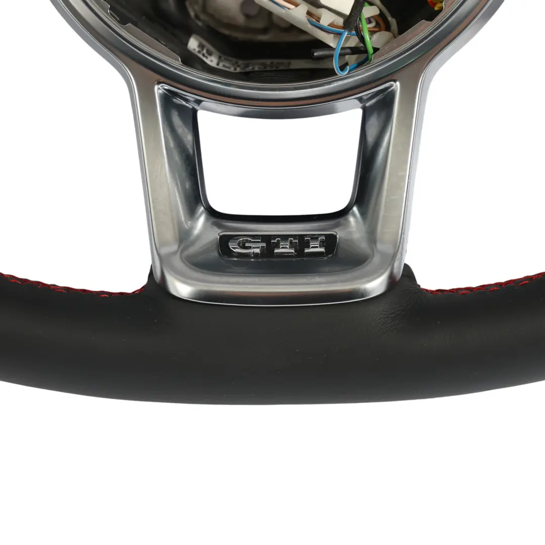 Steering Wheel NEW Black Leather Flat Bottom to VW Polo 6R 6C GTI with Part number 6C0419091M VW Polo 6R 6C GTI Steering Wheel NEW Black Leather Flat Bottom - SKU 6C0419091M-1 - Part number 6C0419091M