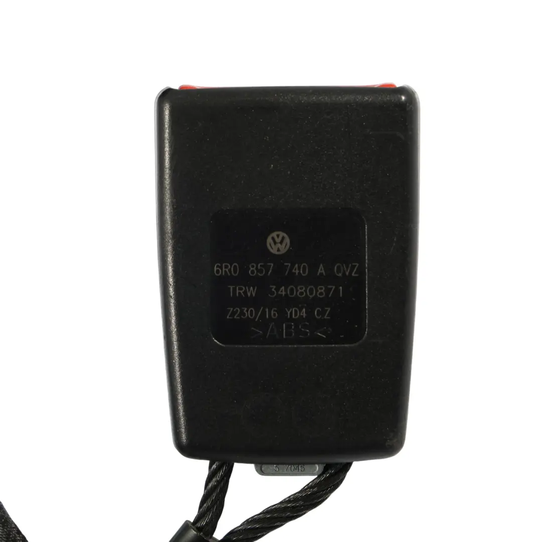 VW Volkswagen Polo 6R Rear Seat Belt Middle Center Pretensioner - SKU 6C0857807C - Part number 6C0857807C
