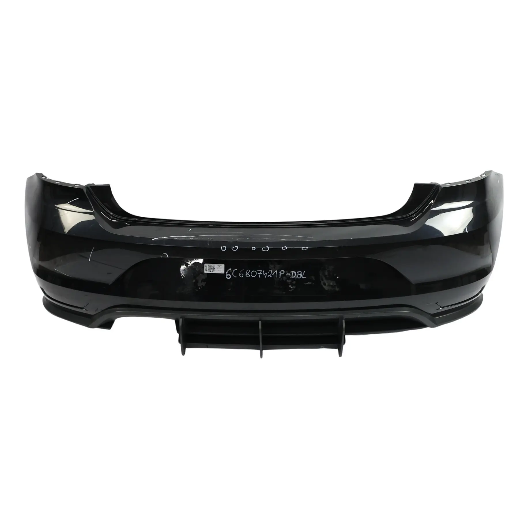 Volkswagen VW Polo 6R GTI Bumper Rear Trim Panel Cover Deep Black - C9X