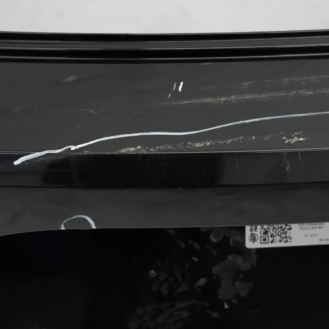 Volkswagen VW Polo 6R GTI Bumper Rear Trim Panel Cover Deep Black - C9X - SKU 6C6807421P-DBL - Part number 6C6807421P