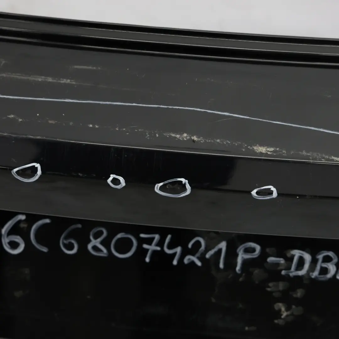 Volkswagen VW Polo 6R GTI Bumper Rear Trim Panel Cover Deep Black - C9X - SKU 6C6807421P-DBL - Part number 6C6807421P