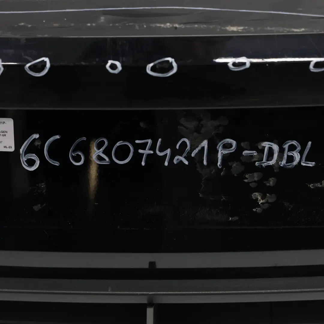 Volkswagen VW Polo 6R GTI Bumper Rear Trim Panel Cover Deep Black - C9X - SKU 6C6807421P-DBL - Part number 6C6807421P